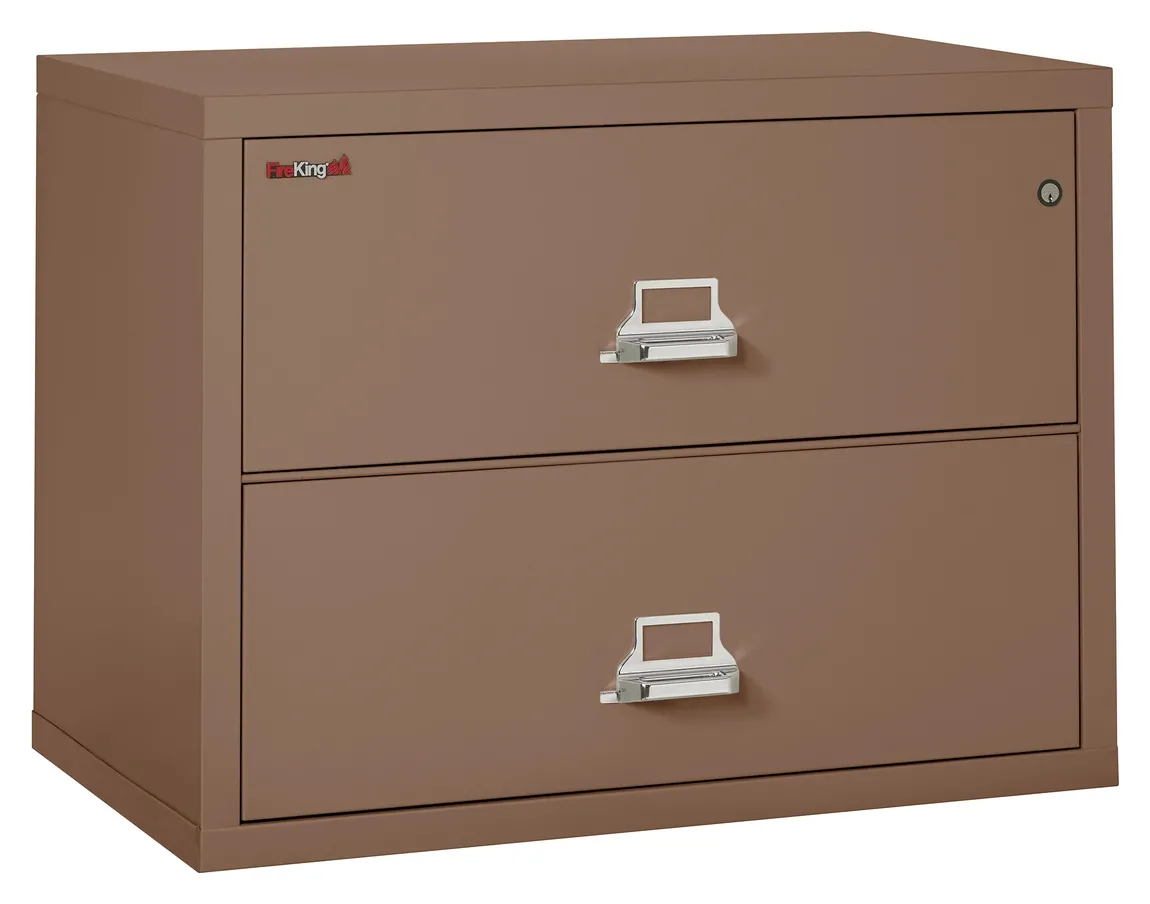 2 Drawer Lateral Fireproof File Cabinet - 38 Wide