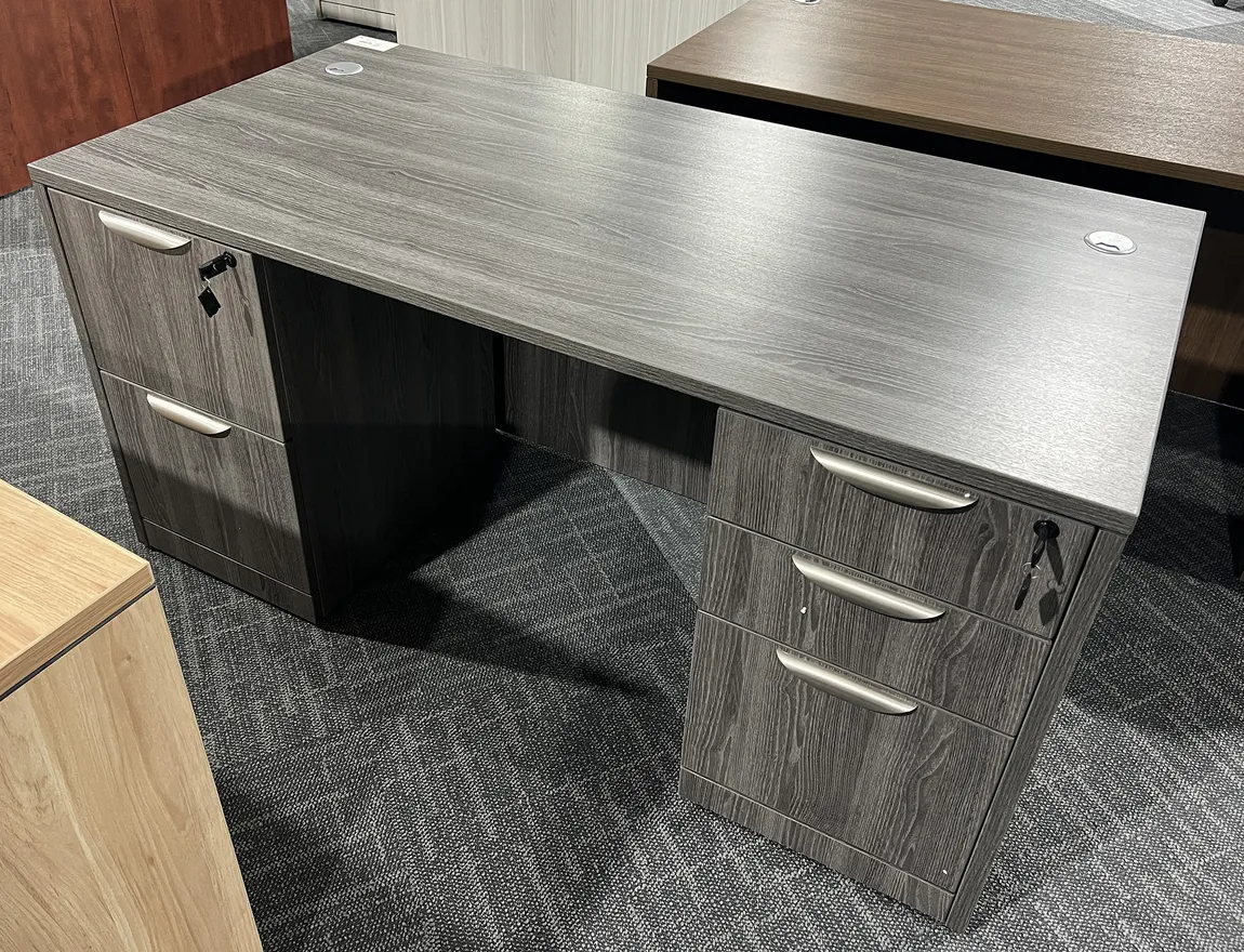 Rectangular Desk with Drawers