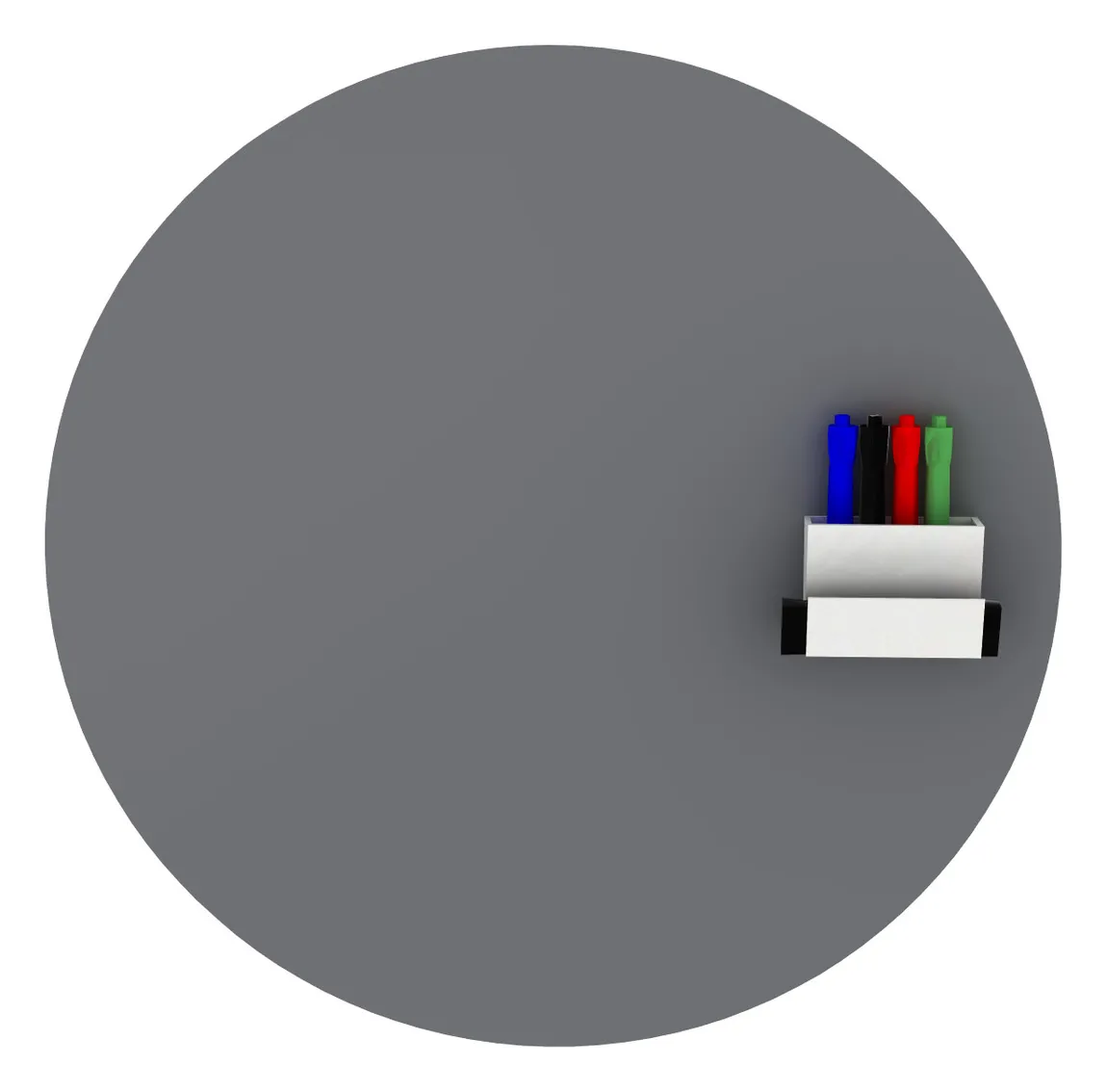 Round Magnetic Glass Whiteboard - 24