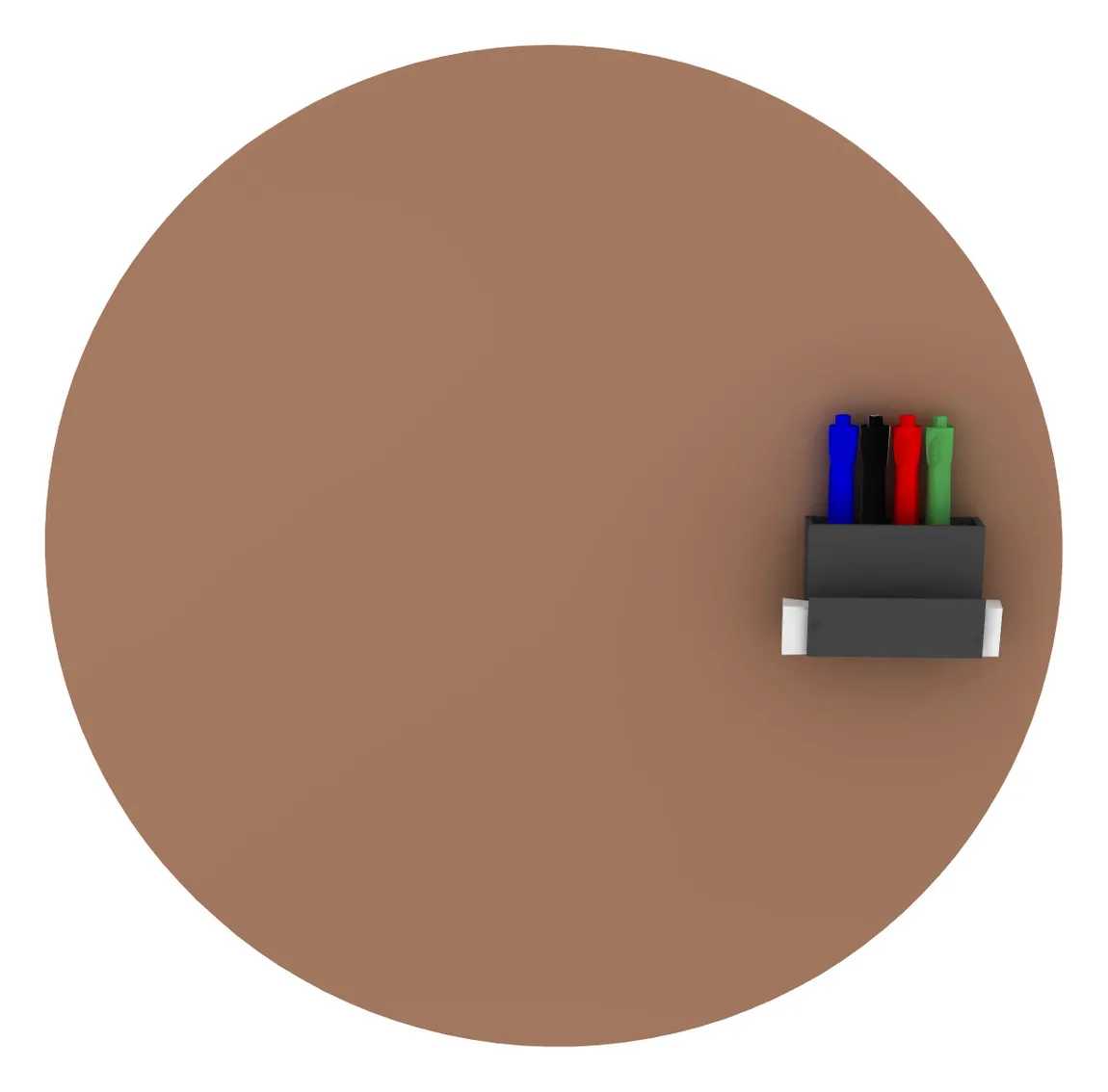 Round Magnetic Glass Whiteboard - 24