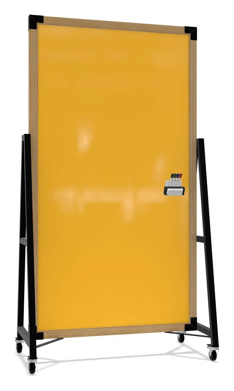 Mobile Glass Dry Erase Board