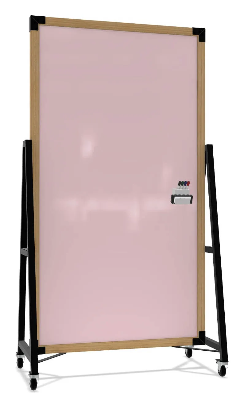 Mobile Glass Dry Erase Board