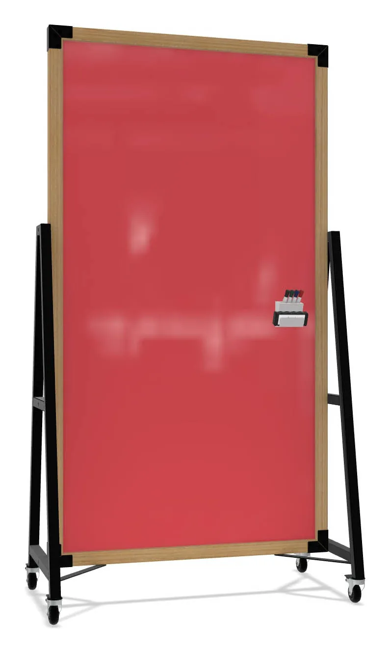 Mobile Glass Dry Erase Board