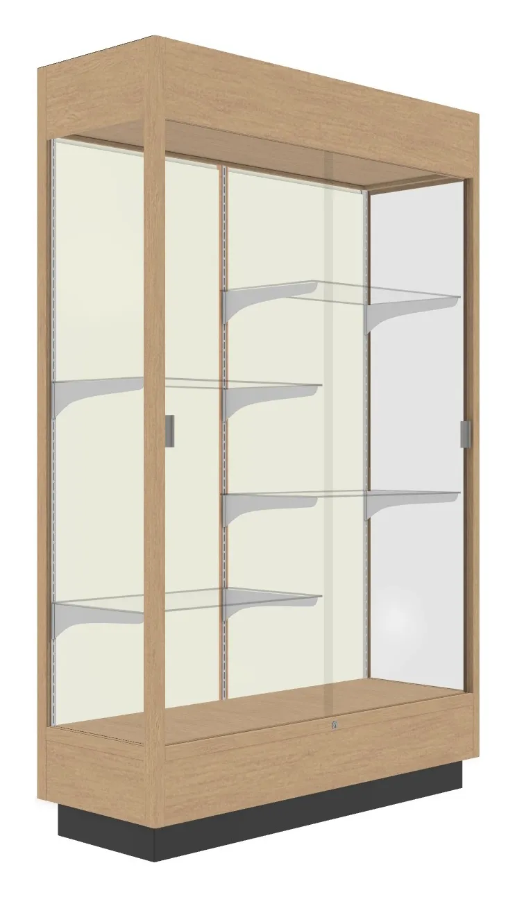 Vertical Display Case with LED Lighting - 48 x 76