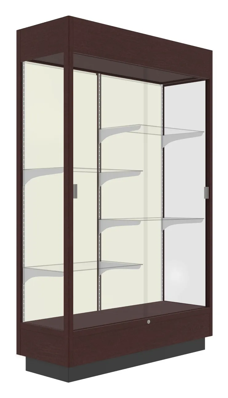 Vertical Display Case with LED Lighting - 48 x 76
