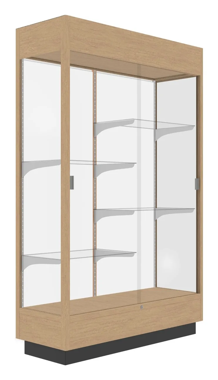 Vertical Display Case with LED Lighting - 48 x 76