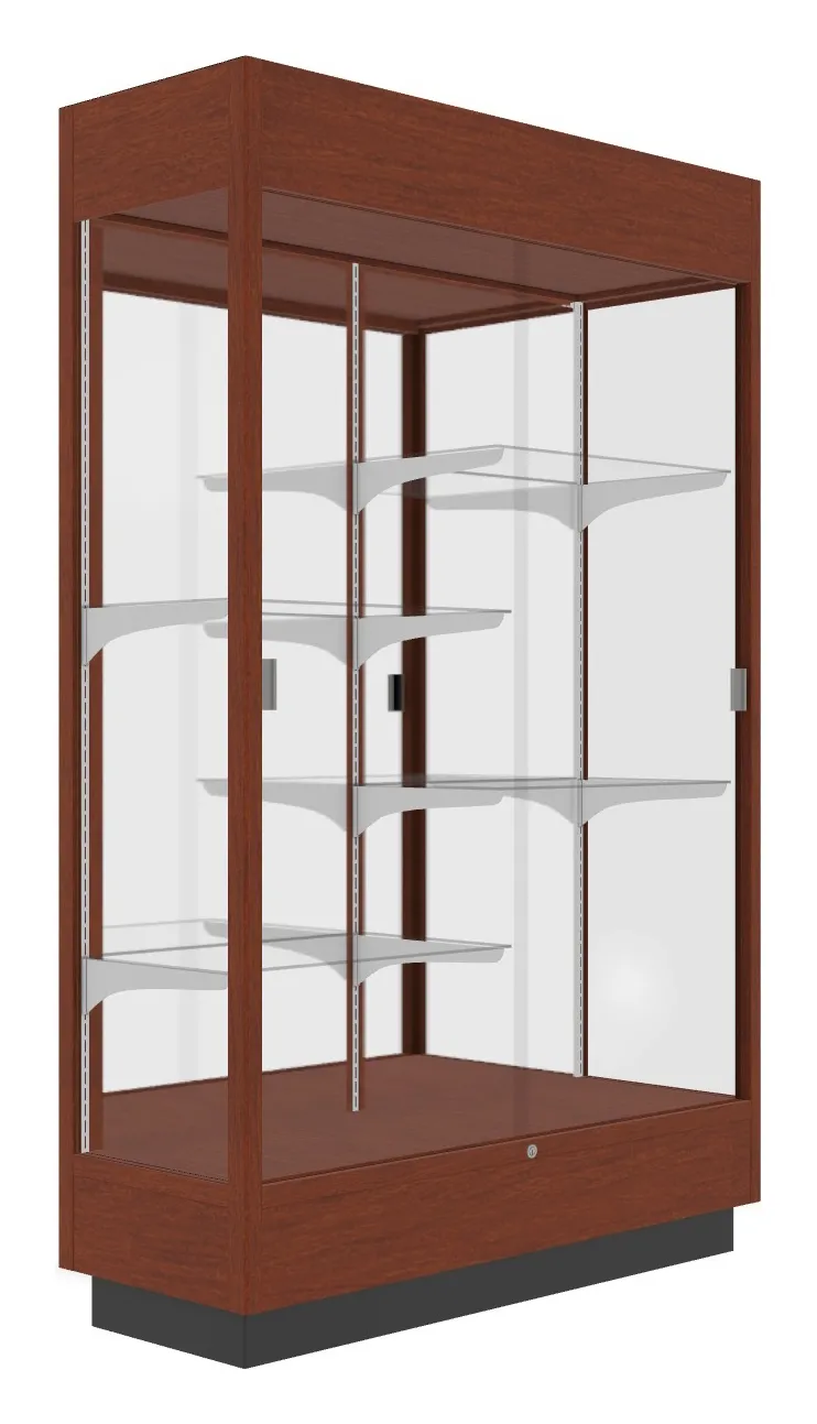Vertical Display Case with LED Lighting - 48 x 76