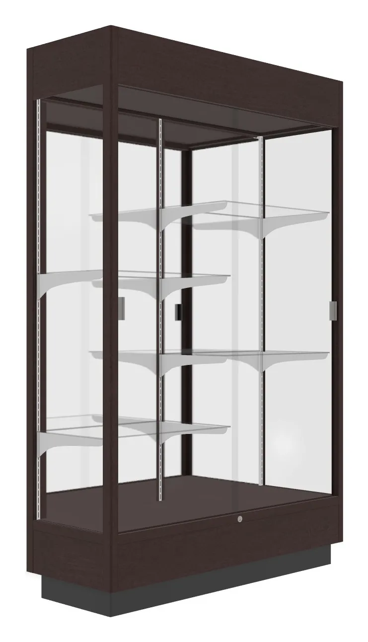 Vertical Display Case with LED Lighting - 48 x 76