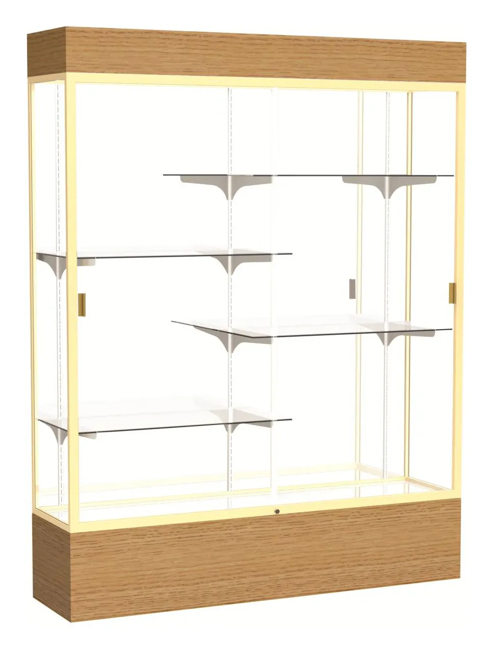 Display Case with LED Lighting - 60 x 80
