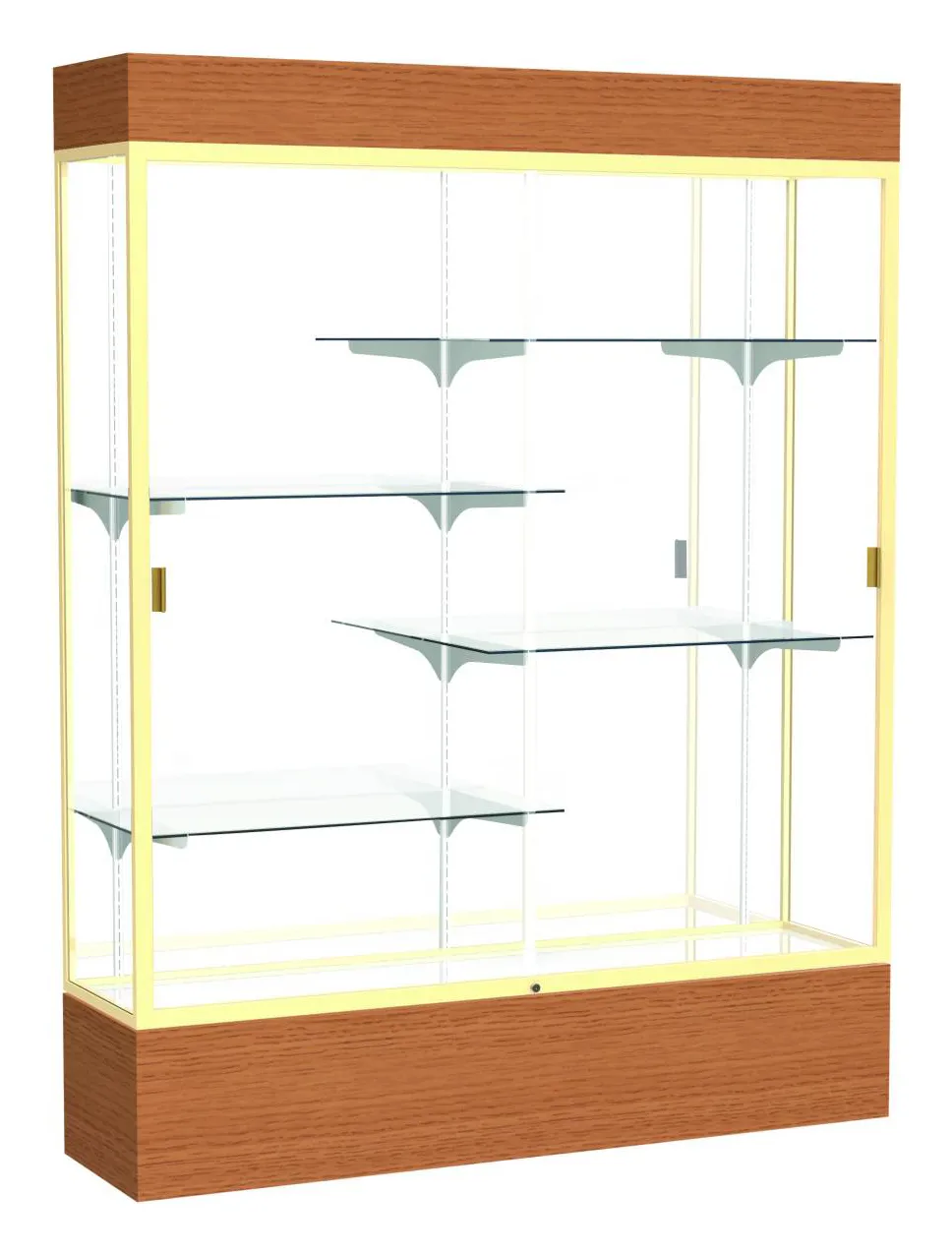 Display Case with LED Lighting - 60 x 80