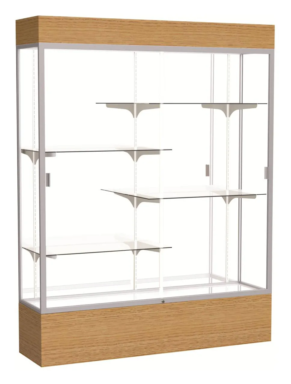 Display Case with LED Lighting - 60 x 80