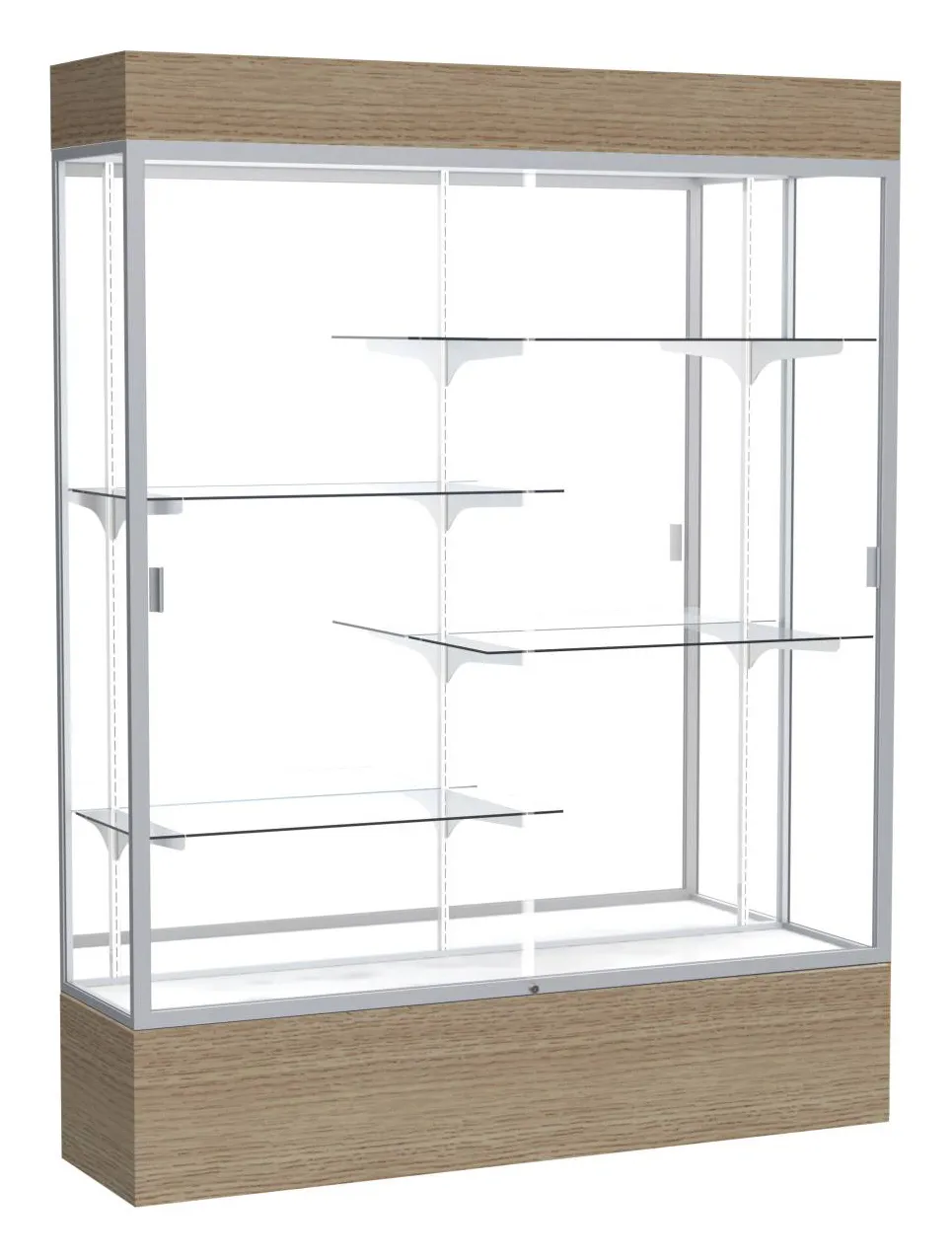 Display Case with LED Lighting - 60 x 80