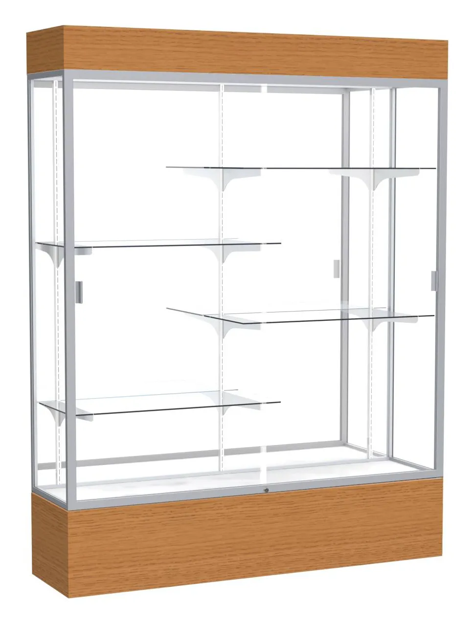 Display Case with LED Lighting - 60 x 80