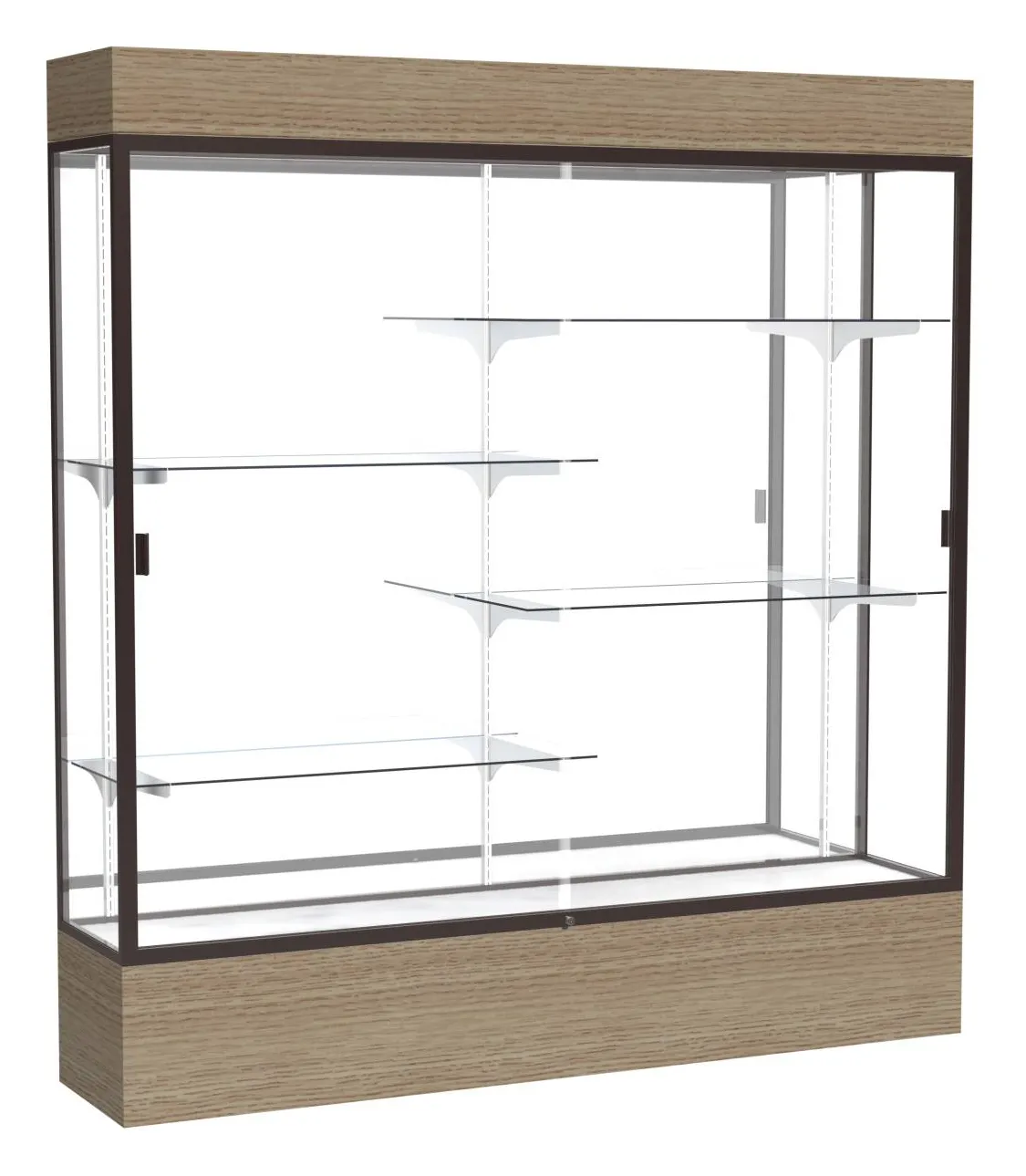 Large Display Case with Lighting - 72 x 80