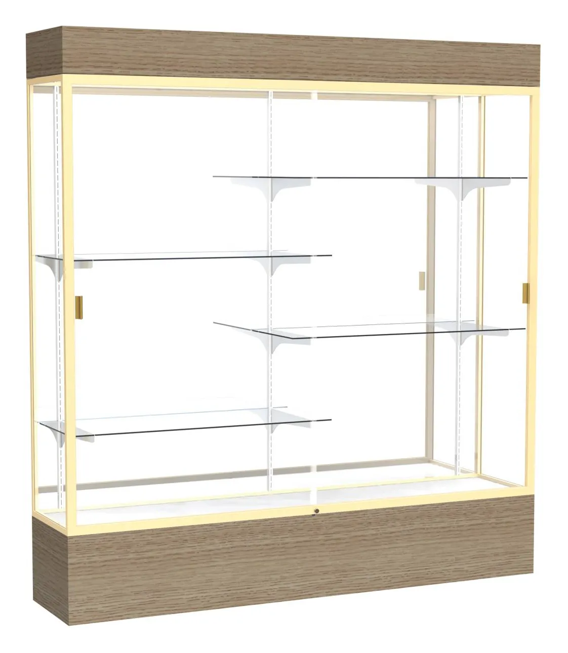 Large Display Case with Lighting - 72 x 80