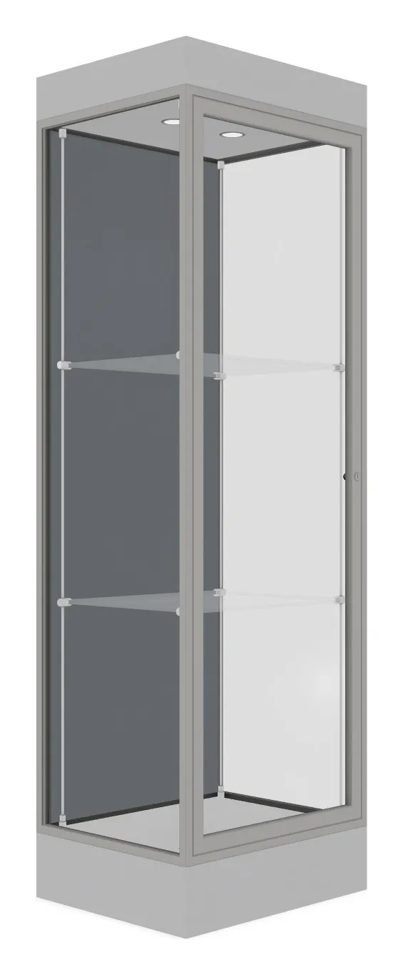 Tower Display Case with LED Lighting - 24 x 76