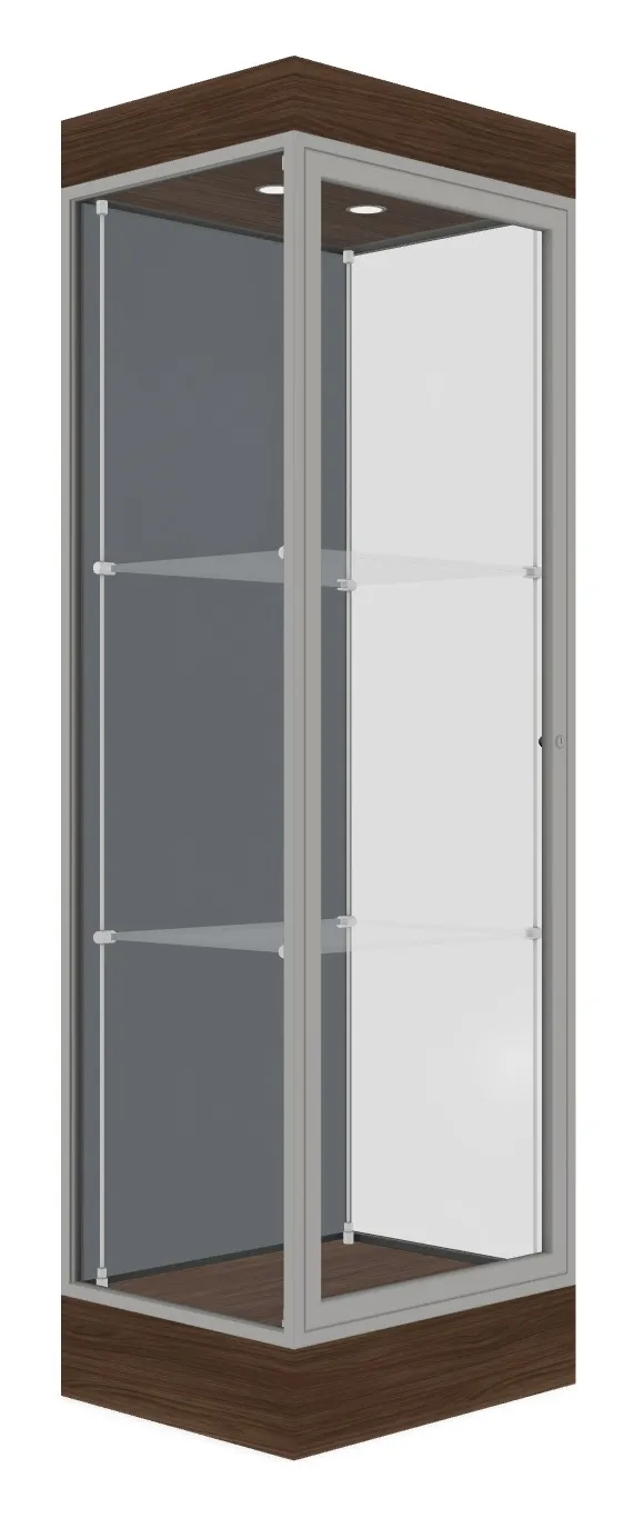 Tower Display Case with LED Lighting - 24 x 76