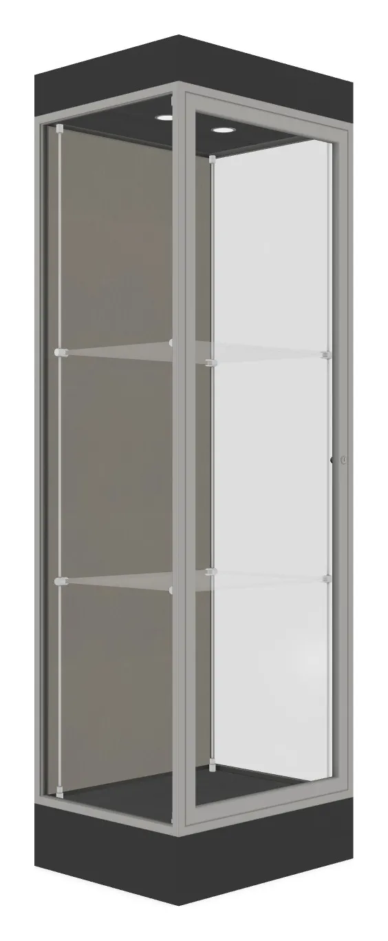 Tower Display Case with LED Lighting - 24 x 76