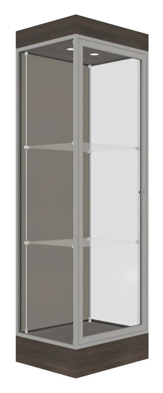 Tower Display Case with LED Lighting - 24 x 76