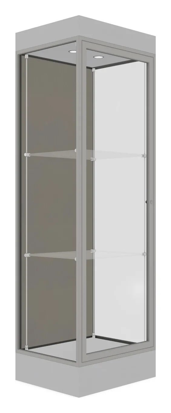 Tower Display Case with LED Lighting - 24 x 76