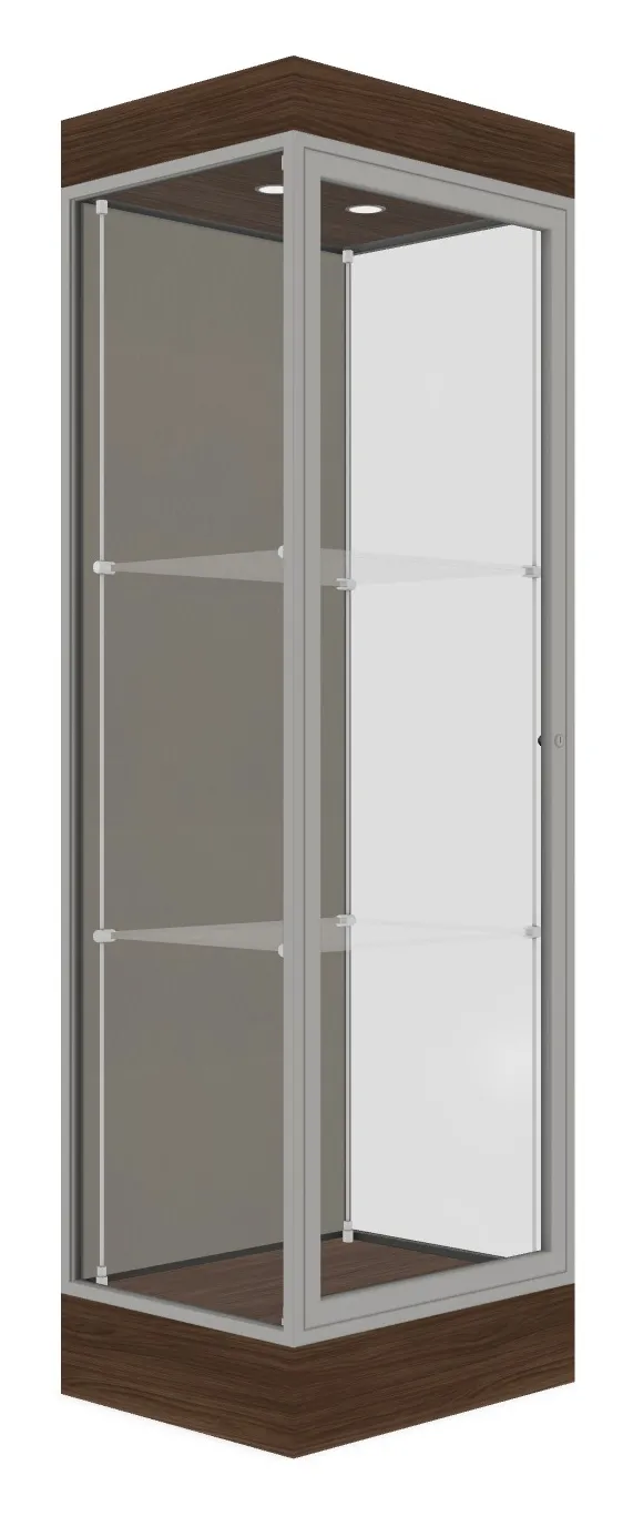 Tower Display Case with LED Lighting - 24 x 76
