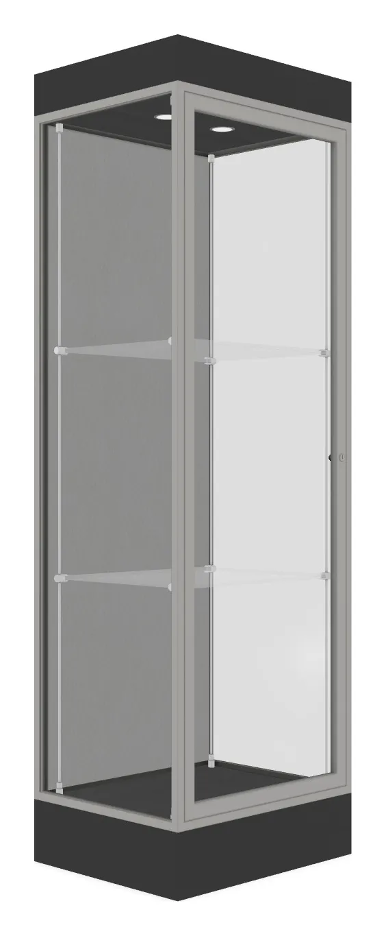 Tower Display Case with LED Lighting - 24 x 76