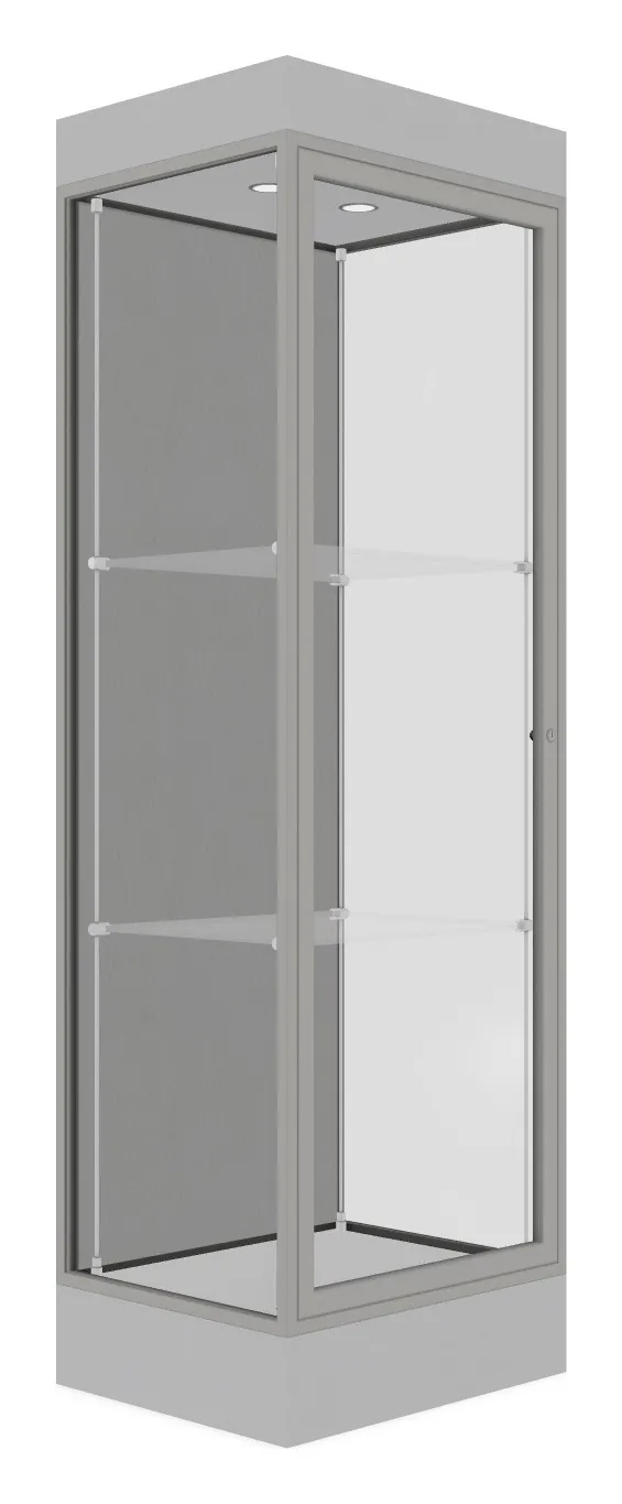 Tower Display Case with LED Lighting - 24 x 76