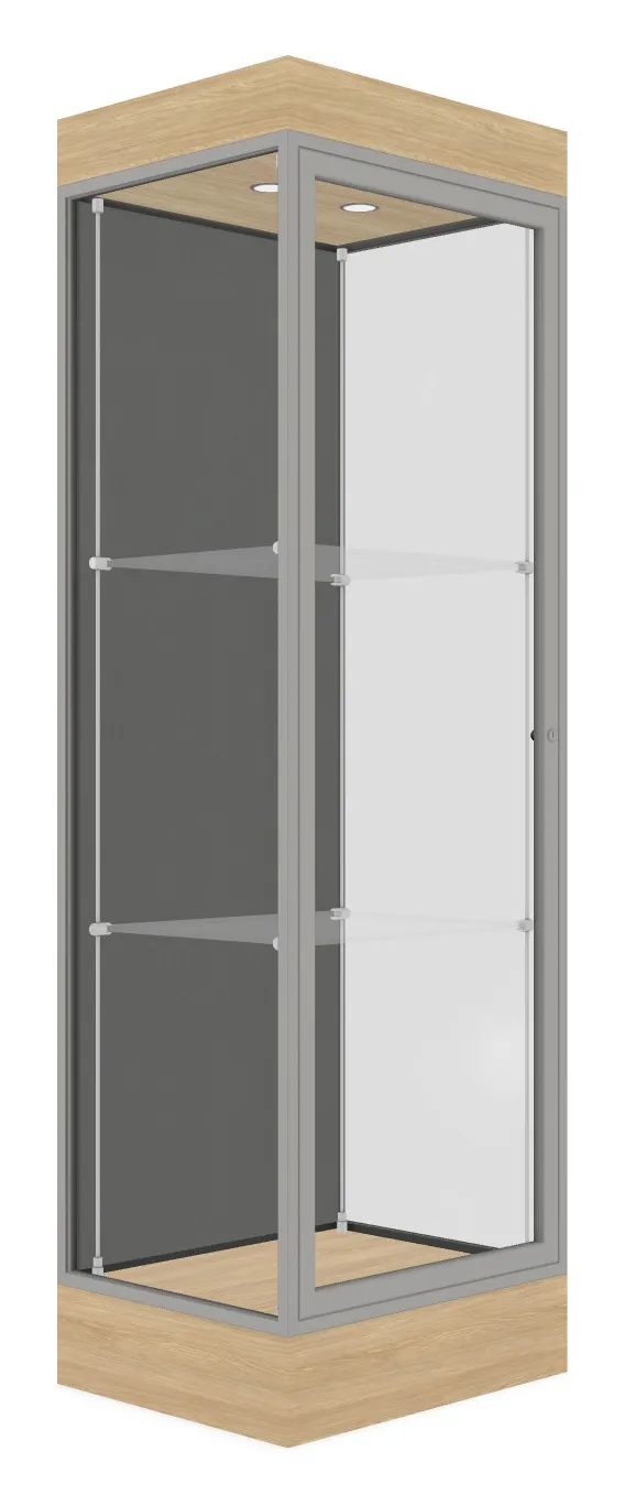 Tower Display Case with LED Lighting - 24 x 76