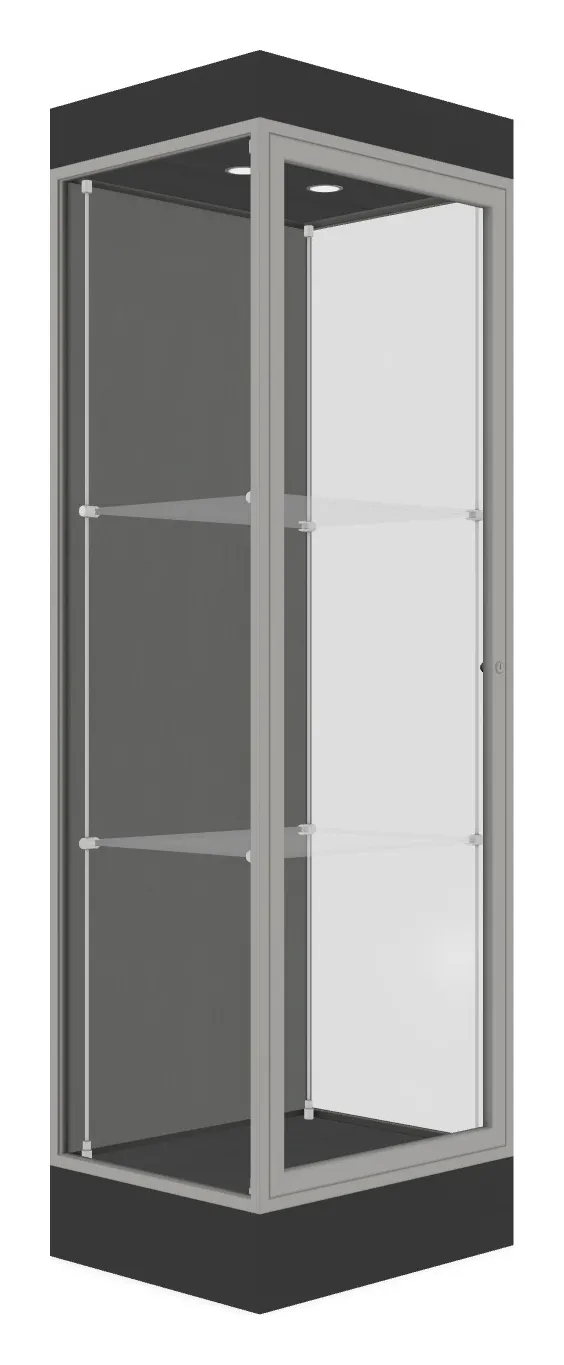 Tower Display Case with LED Lighting - 24 x 76