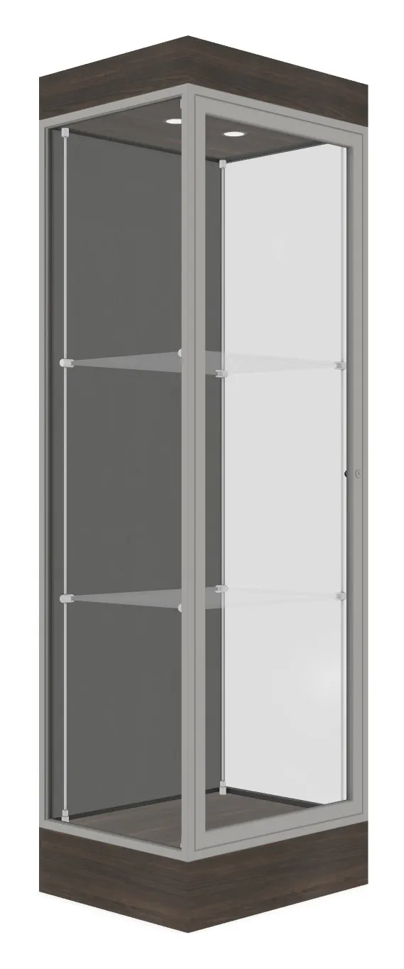 Tower Display Case with LED Lighting - 24 x 76