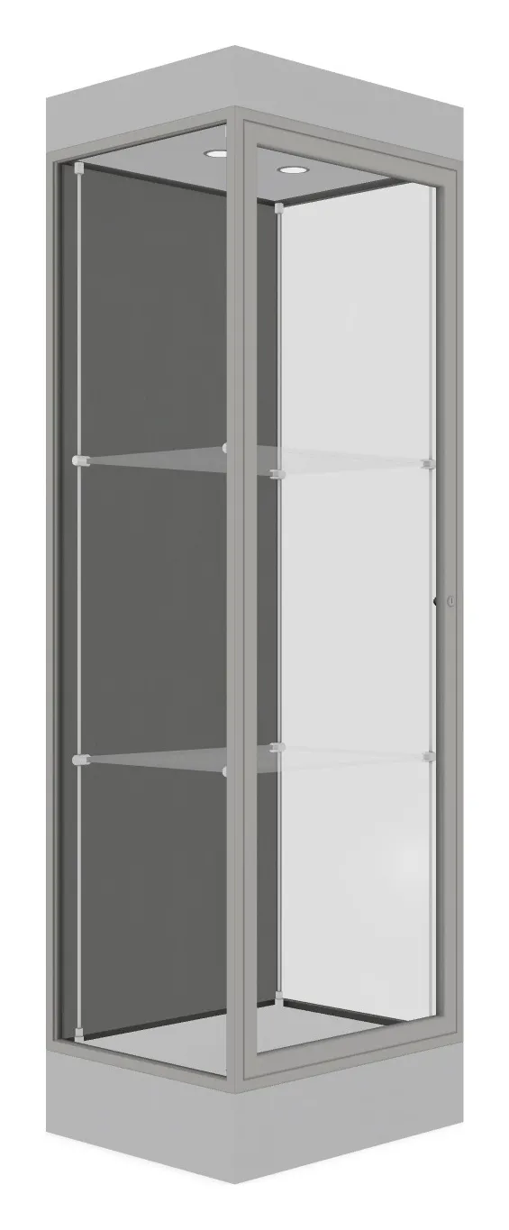 Tower Display Case with LED Lighting - 24 x 76