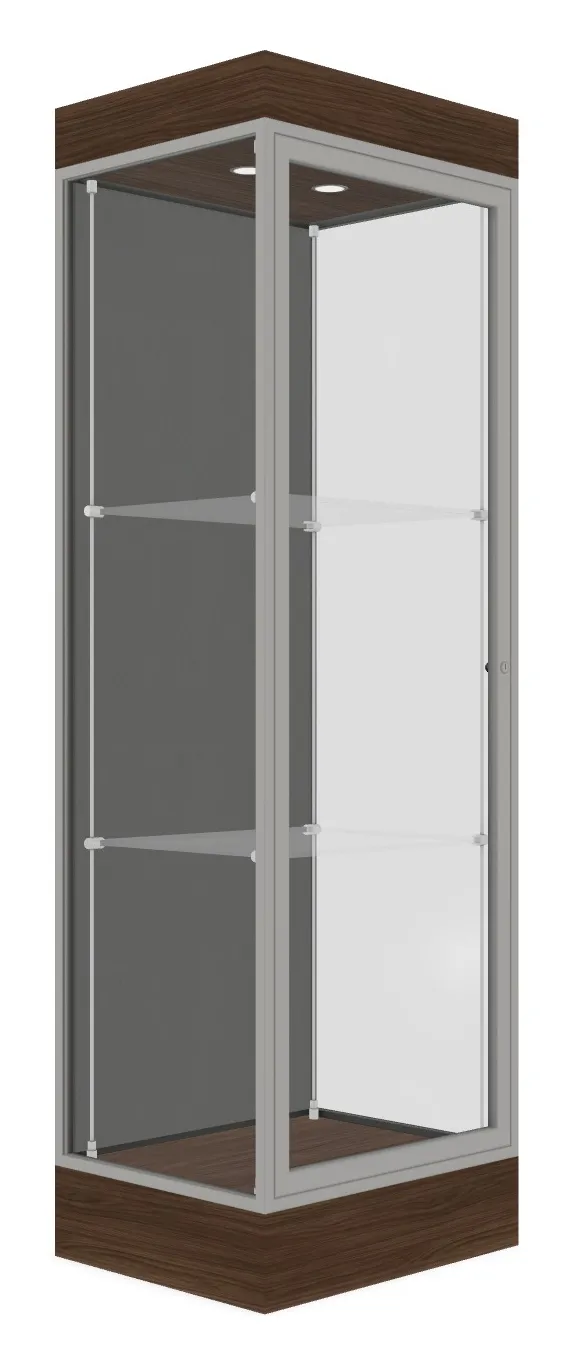 Tower Display Case with LED Lighting - 24 x 76