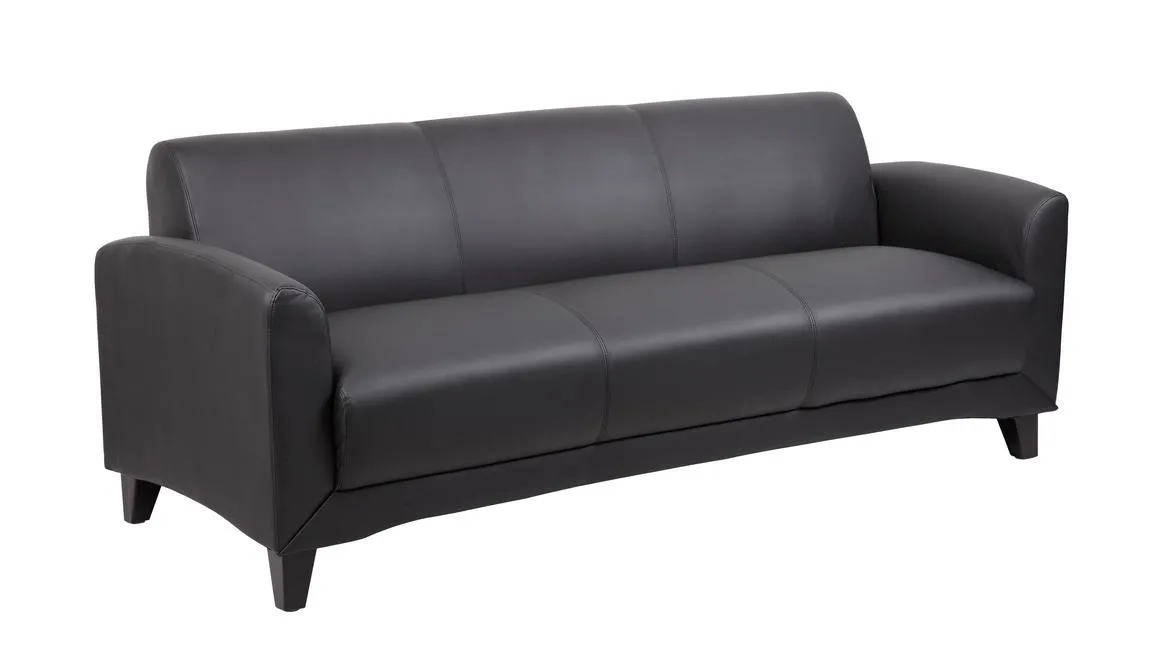 Black Reception Area Sofa