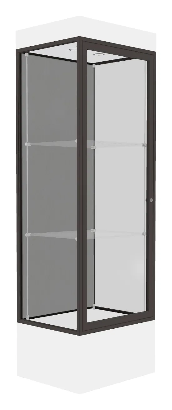 Lighted Display Case with 12 Base - 24 x 76