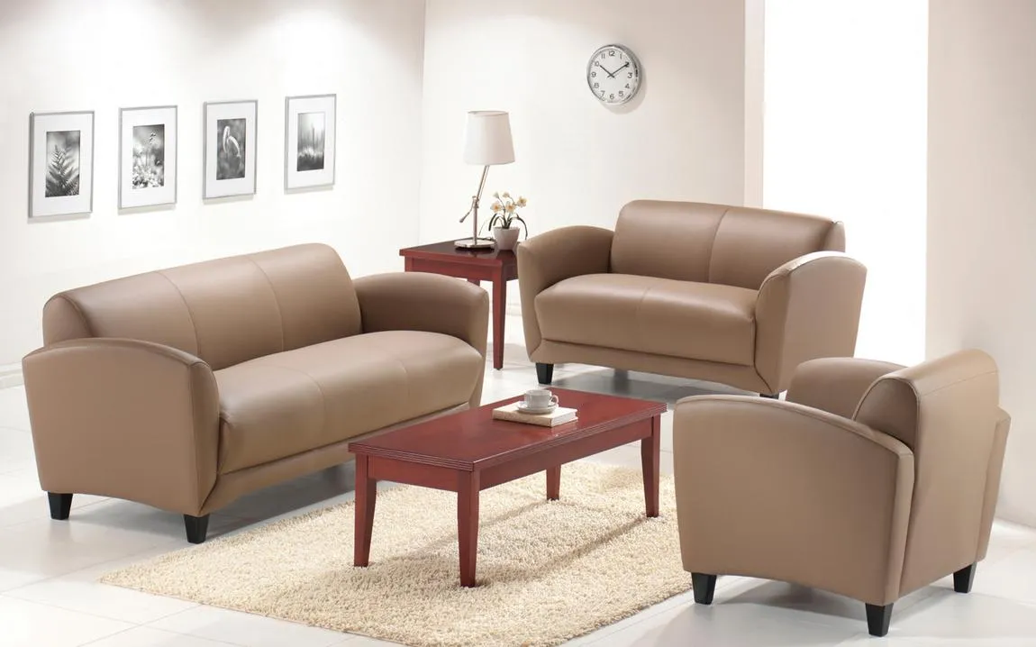 Office Couch, Loveseat and Club Chair Sofa Set