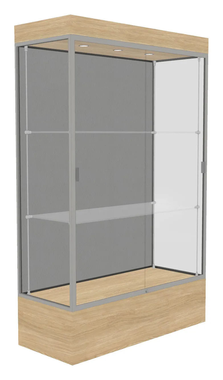 Lighted Display Case with 12 Base - 48 x 76