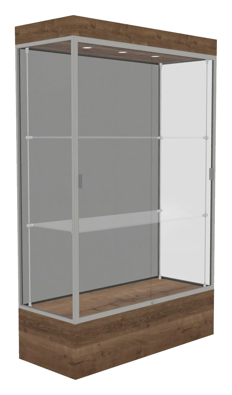 Lighted Display Case with 12 Base - 48 x 76