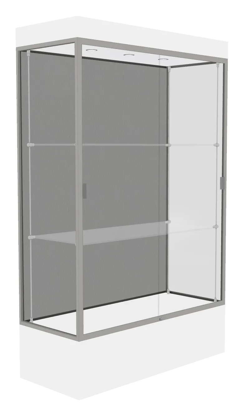 Lighted Display Case with 12 Base - 48 x 76