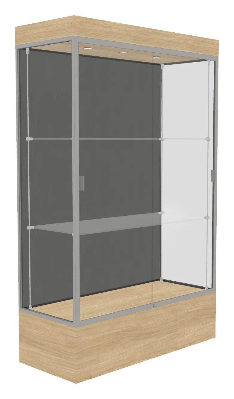 Lighted Display Case with 12 Base - 48 x 76