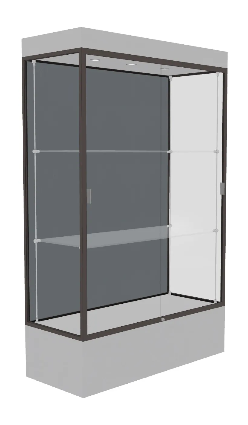 Lighted Display Case with 12 Base - 48 x 76