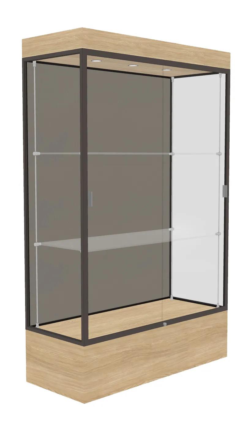 Lighted Display Case with 12 Base - 48 x 76