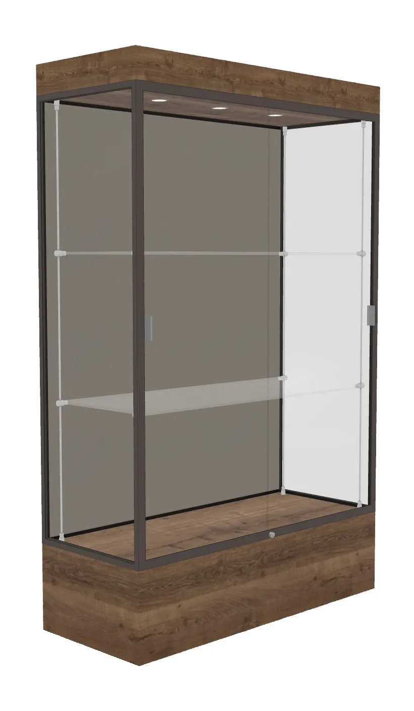 Lighted Display Case with 12 Base - 48 x 76