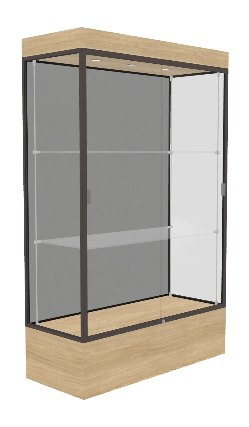 Lighted Display Case with 12 Base - 48 x 76