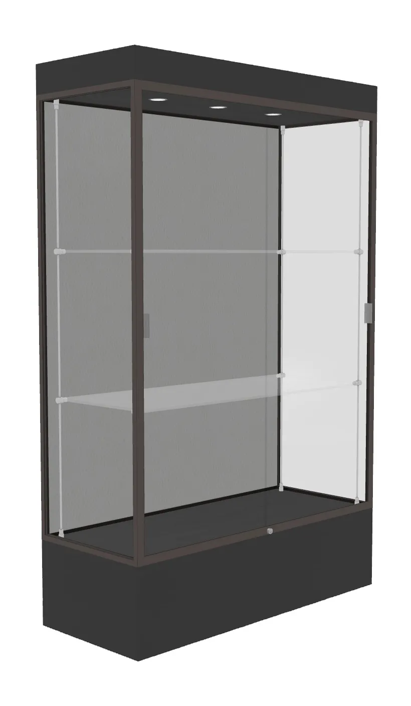 Lighted Display Case with 12 Base - 48 x 76