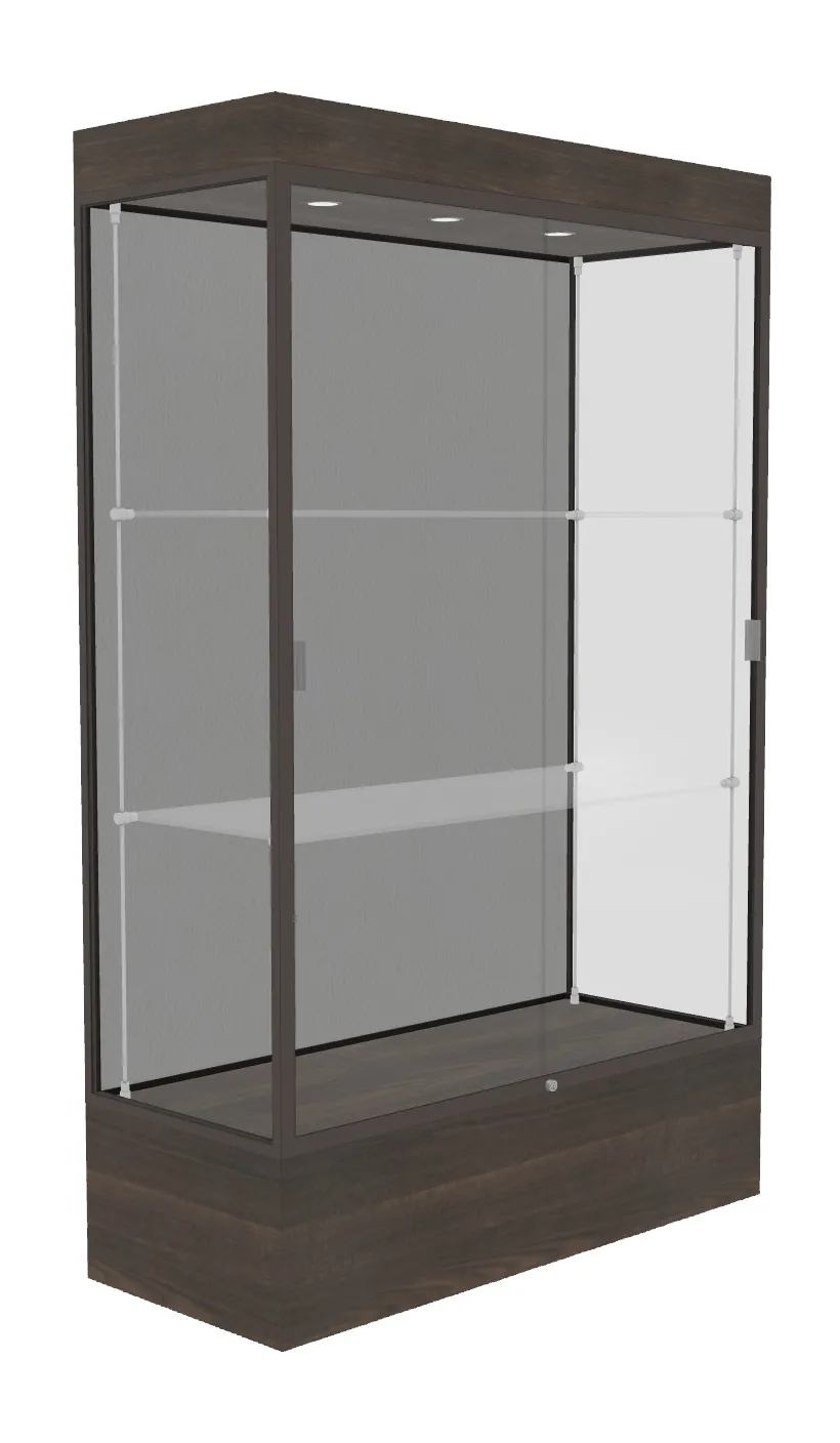 Lighted Display Case with 12 Base - 48 x 76
