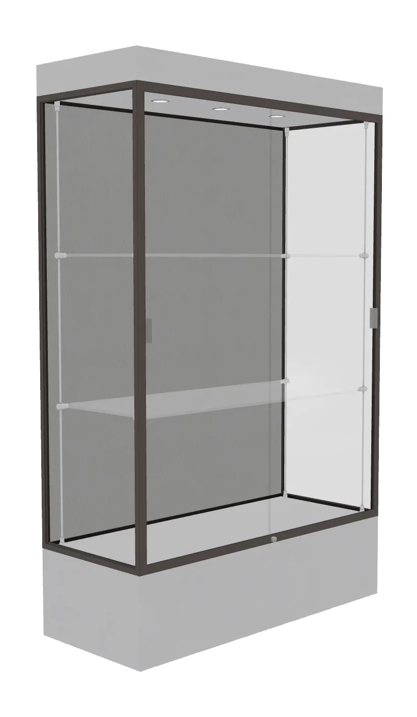 Lighted Display Case with 12 Base - 48 x 76
