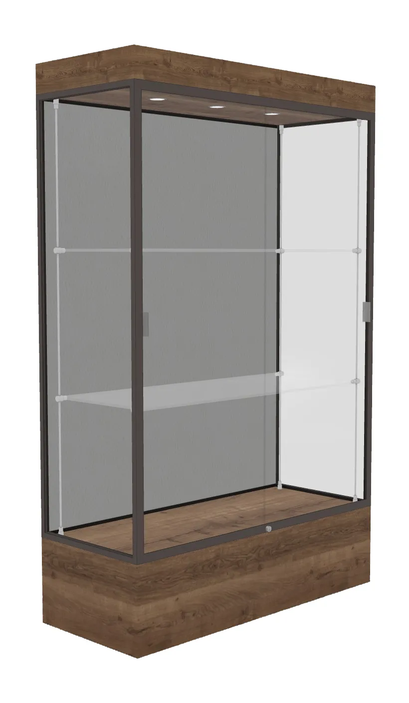 Lighted Display Case with 12 Base - 48 x 76