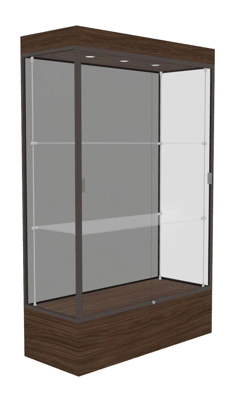 Lighted Display Case with 12 Base - 48 x 76