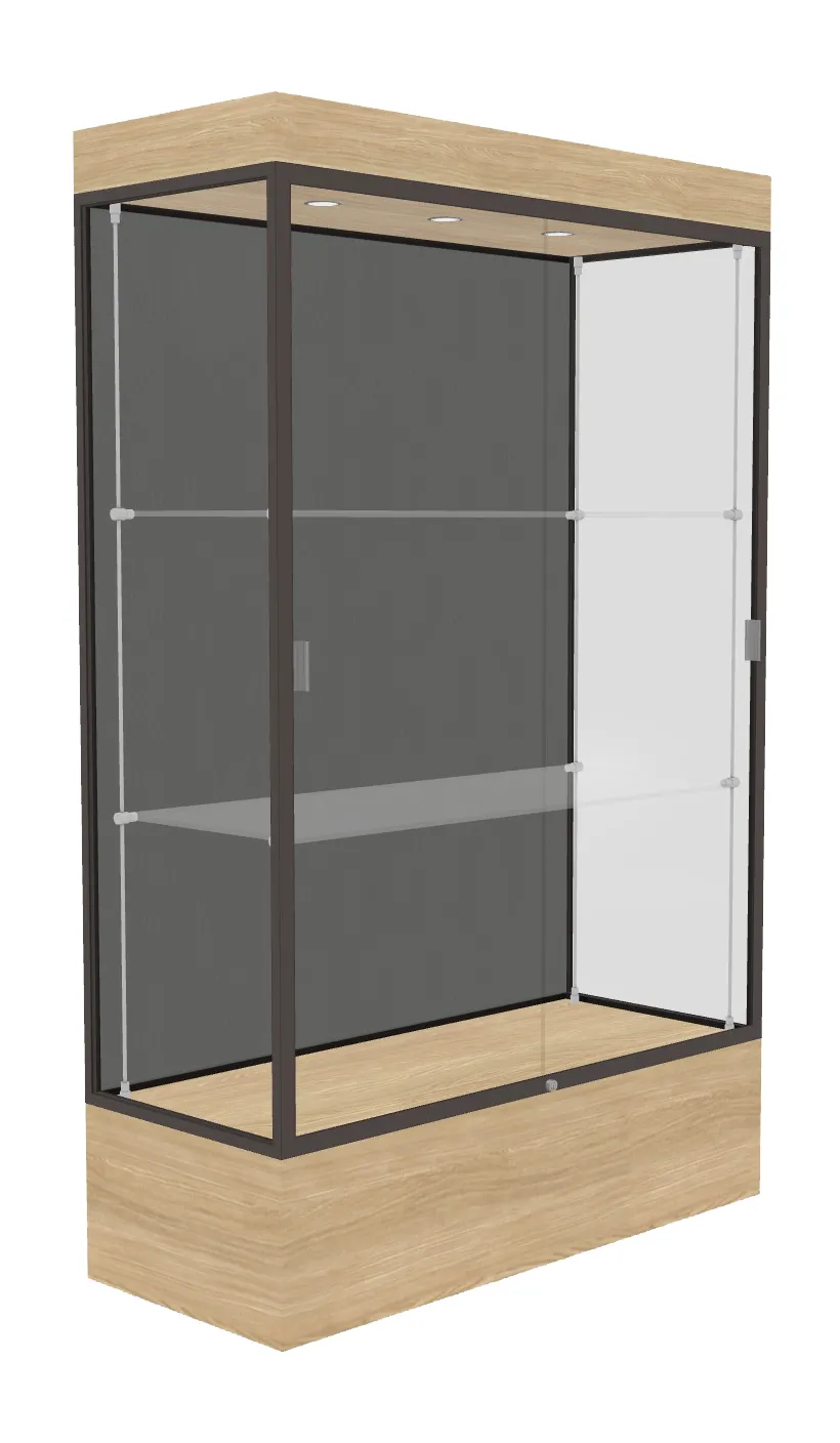 Lighted Display Case with 12 Base - 48 x 76