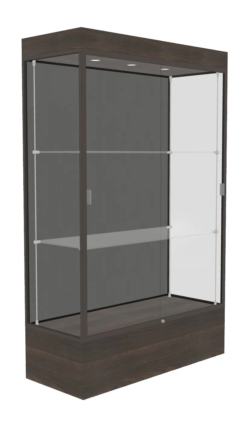 Lighted Display Case with 12 Base - 48 x 76